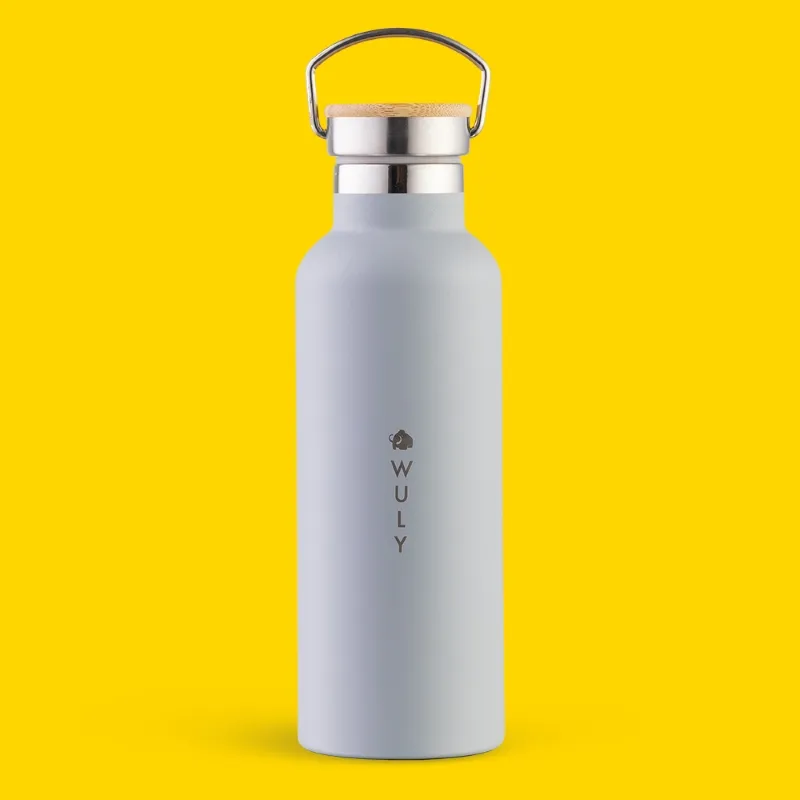 Slim_bottle_500_grey_front Slim Termoláhev 600ml - Obrázek 1